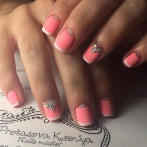 Французский маникюр с розовой основой. Розовый френч — 85 фото лучшей альтернативы классике
