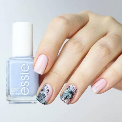 Рисунки на ногтях цветы. Дизайн маникюра с цветами