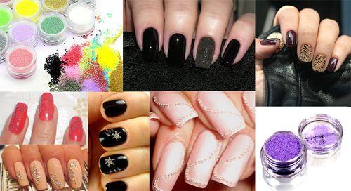 Стразы с бульонками на ногтях на ногах. Как крепить бульонки на гель-лак