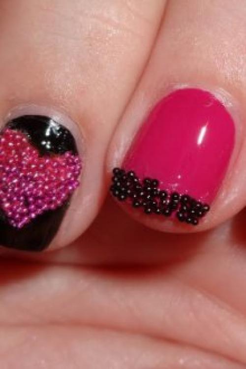 Стразы с бульонками на ногтях. Бульонки для ногтей: как использовать дизайн