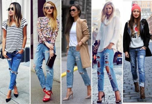 Колготки под рваные джинсы 2019. С чем лучше носить рваные джинсы?