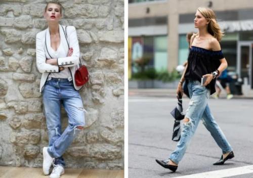 Колготки под рваные джинсы 2019. С чем лучше носить рваные джинсы?