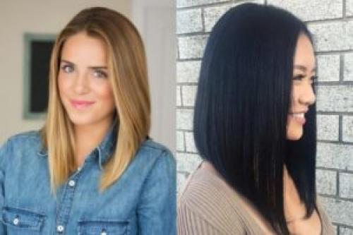 Как укладывать каре с удлинением. Идеи с пробором