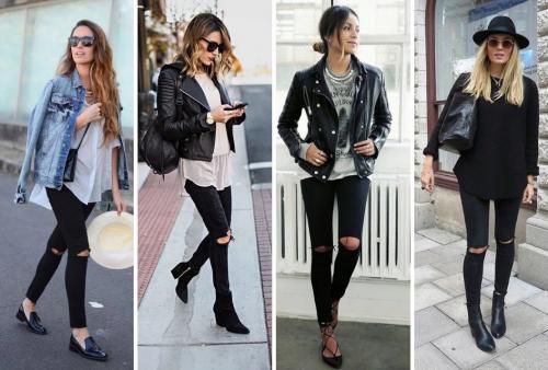 Колготки под рваные джинсы 2019. С чем лучше носить рваные джинсы?