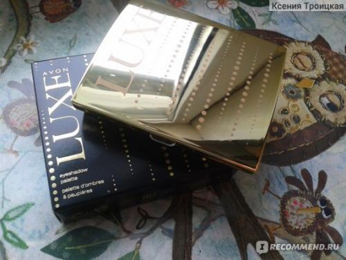Палитра теней для век ЛЮКС. Палитра теней Эйвон Люкс "Золотая дымка" порадовала качеством и оттенками.