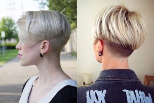 Короткие женские стрижки на ножке. Боб-каре на ножке – кому идет