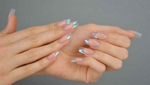 Маникюр Битое стекло розовый. Модные идеи маникюра Битое стекло