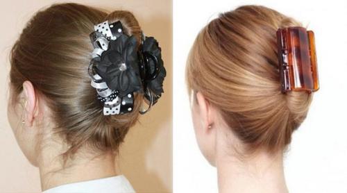 Как красиво заколоть волосы средней длины крабиком. Как красиво заколоть волосы крабиком