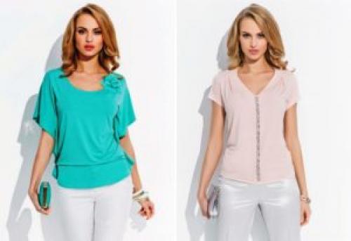 Кофты из трикотажного полотна. Фасоны блузок из трикотажа