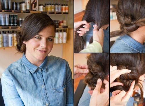 Как красиво заколоть волосы в пучок. Как сделать растрепанный пучок на голове?