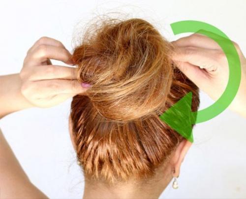 Как красиво заколоть волосы в пучок. Как сделать растрепанный пучок на голове?
