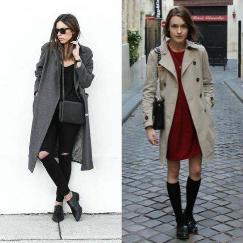 Какие сапоги носить с пальто. Пальто до колена, выше колена и ниже колена – подбираем обувь для каждого случая