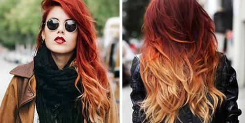 Окрашивание смоки омбре.