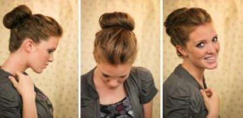 Пучок на короткие волосы. Пучок из коротких волос: стильно и элегантно