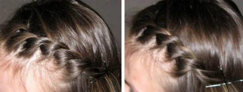 Как заколоть короткие волосы. Укладываем челку с помощью косички