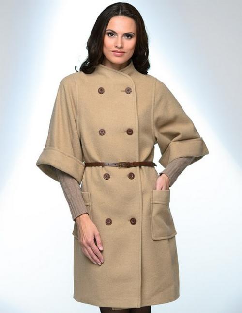 Короткое пальто с рукавом 3/4. Как носить пальто с рукавом 3/4