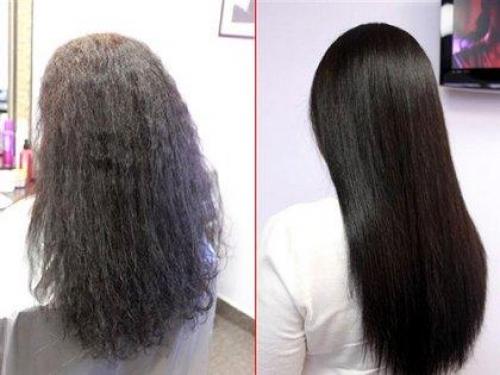 Стоит ли делать кератиновое выпрямление волос. Плюсы кератинового выпрямления волос – фото до и после после процедуры
