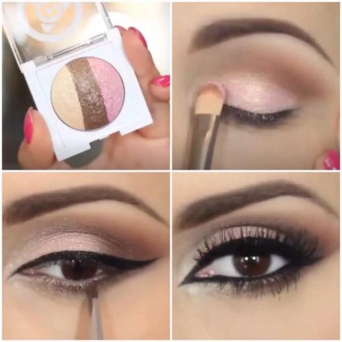 Как красить глаза блестящими тенями. Макияж тенями: ТОП-120 фото красивых вечерних или повседневных образов макияжа + советы визажиста, как наносить