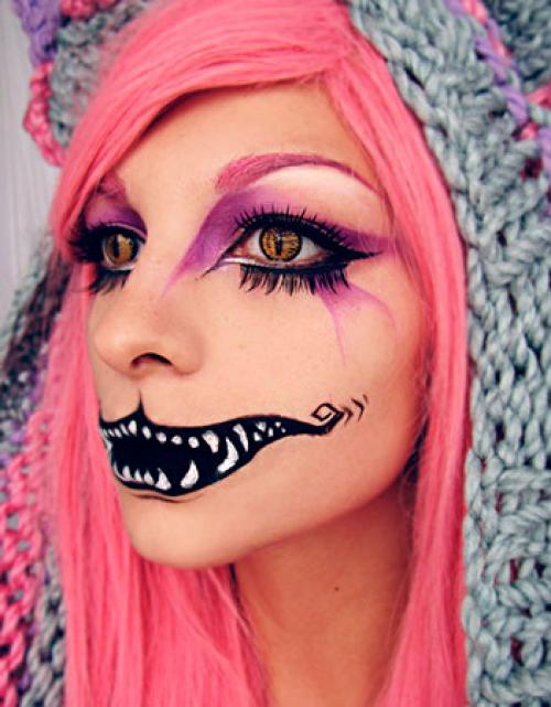 Аквагрим на Хэллоуин. Фото макияжа на Хэллоуин своими руками для девушек и девочек