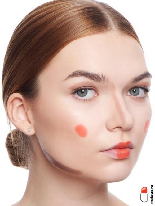 Как наносить скульптор на круглое лицо. Как сделать скульптурирование лица пошагово?