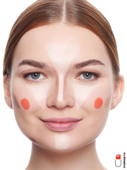 Как наносить скульптор на круглое лицо. Как сделать скульптурирование лица пошагово?