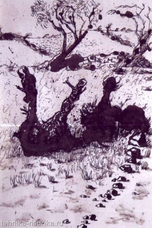 Кисть для туши рисование. Как рисовать тушью кистью и чернилами?