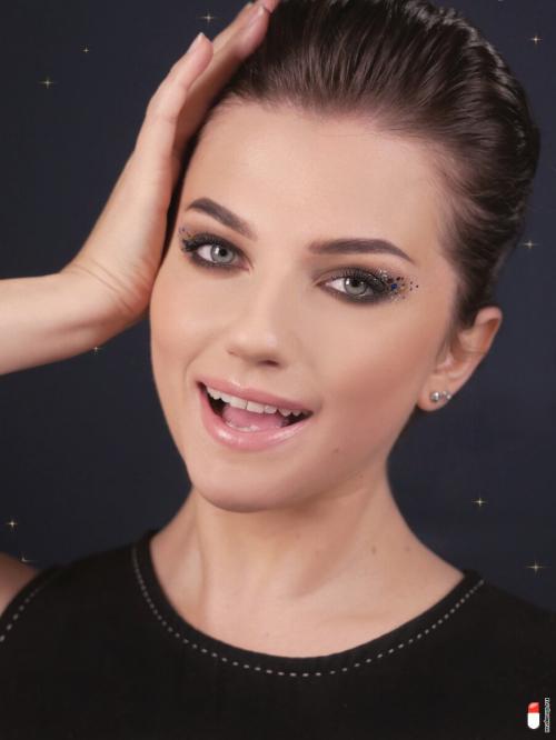 Можно ли использовать металлики и блестки для карих глаз, и как это сделать. Как сделать макияж с блестками: пошаговая фотоинструкция