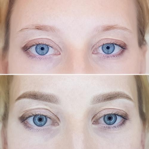 Как делается перманентный макияж бровей. Виды техник перманентного макияжа 14