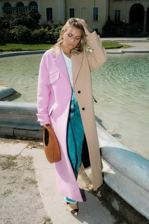 Пальто лук 2019. Трендовые пальто – осень 2019 06