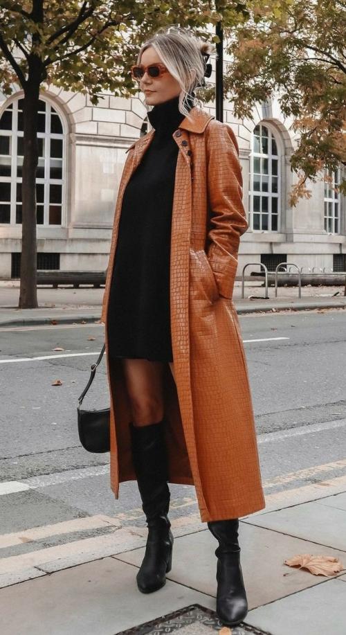 Пальто лук 2019. Трендовые пальто – осень 2019 08