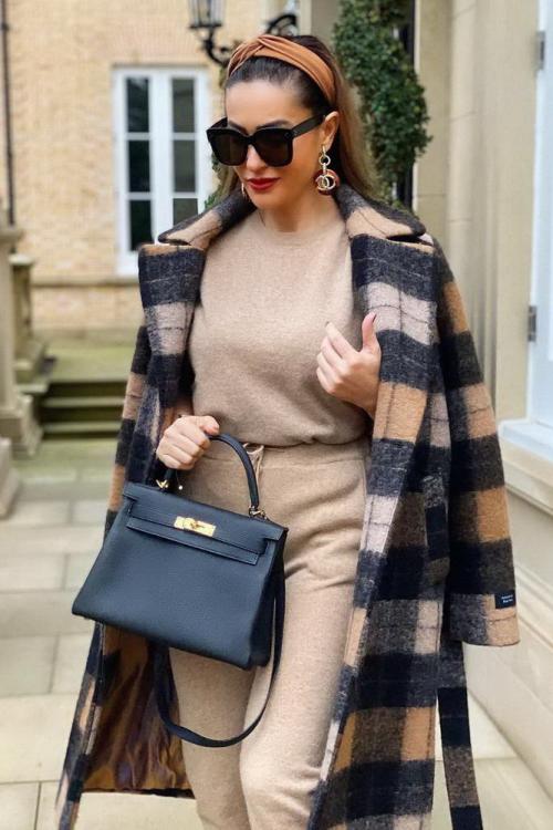 Пальто лук 2019. Трендовые пальто – осень 2019 07