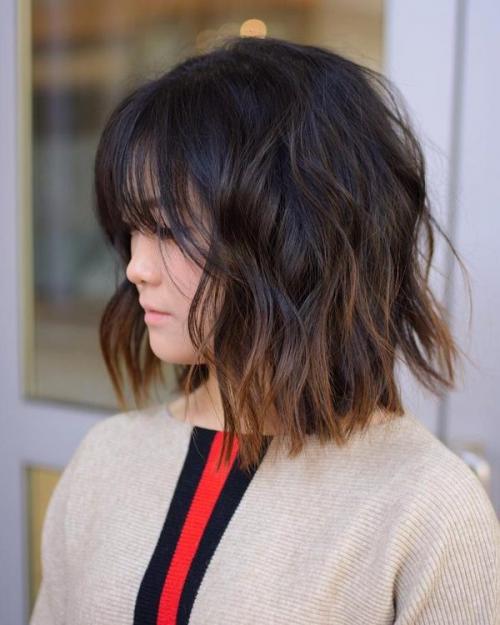 Месси-боб с челкой. Месси-боб: 15 вариантов легкой укладки модной стрижки