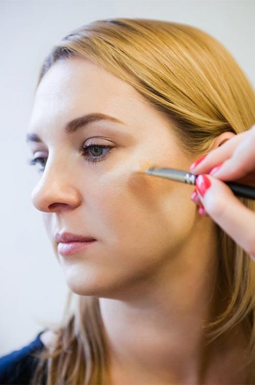 Как правильно наносить румяна и хайлайтер. Шаг . Высветление