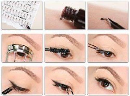 Как правильно наклеить пучки ресниц в домашних условиях самой. Как клеить накладные ресницы: подготовка, советы 07