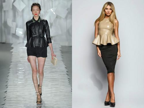 Кофта с баской для полных. Разнообразие фасонов блузок с баской, их модные расцветки