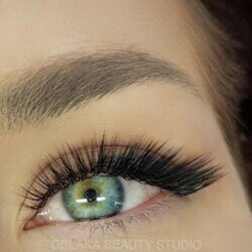 Наращивание ресниц кошачий глаз Мокрый эффект. Выбор изгиба для мокрого эффекта 07