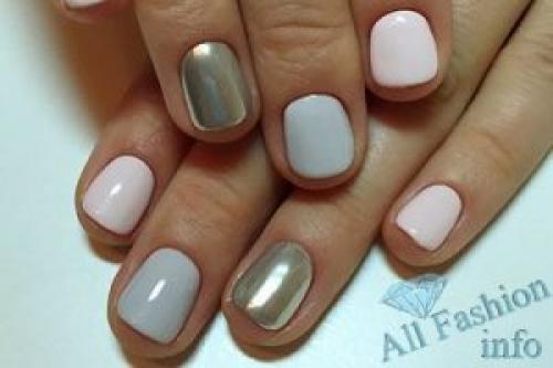 Маникюр с втиркой на кончиках. Втирка на ногтях (зеркальный маникюр) 132 фото новинок