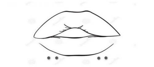 Пирсинг нижней губы кольцо. Виды