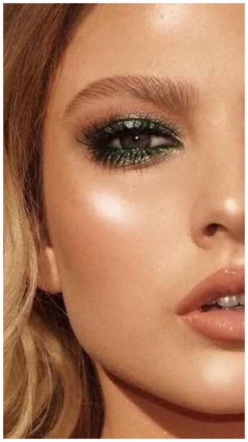 Дневной макияж для зеленых глаз. Макияж для темных волос и зеленых глаз
