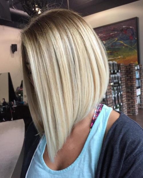 Удлиненное каре с мелированием. Мелирование на каре: модные тенденции для темных, русых и светлых волос