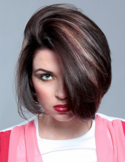 Удлиненное каре с мелированием. Мелирование на каре: модные тенденции для темных, русых и светлых волос