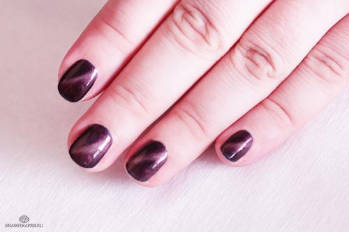 Кошачий глаз на ногтях: как сделать гель-лак с эффектом мерцания 04