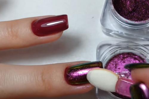 Какие техники нанесения гель-лака можно использовать для создания эффекта мерцания. Принцип работы: как правильно нанести втирку на гель-лак