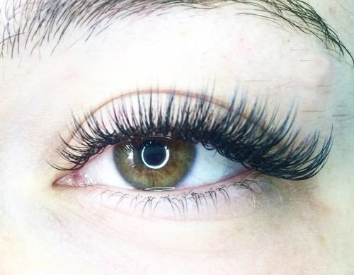 Нарощенные ресницы лисий эффект до.. Варианты объёма 05