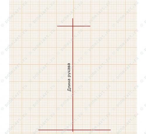Втачной рукав. Построение выкройки рукава