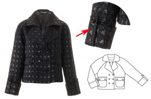 Паты на рукавах. Как выполнить планки рукавов с патами