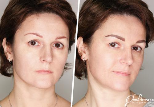 Сколько заживает татуаж бровей. Проявление цвета после татуажа бровей 04