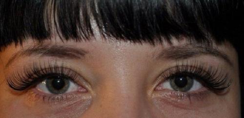 Наращивание ресниц самой себе пореснично. Эффект наращивания