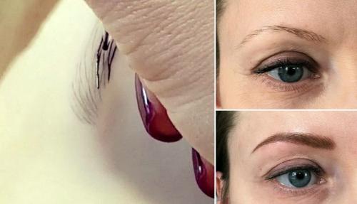 Перманентный макияж бровей. Волосковый татуаж