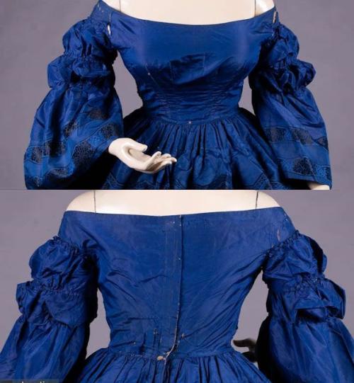 Какие другие знаменитые костюмы были созданы после синего платья брюнетки. Синий цвет в подлинных платьях XIX-начала XX веков.